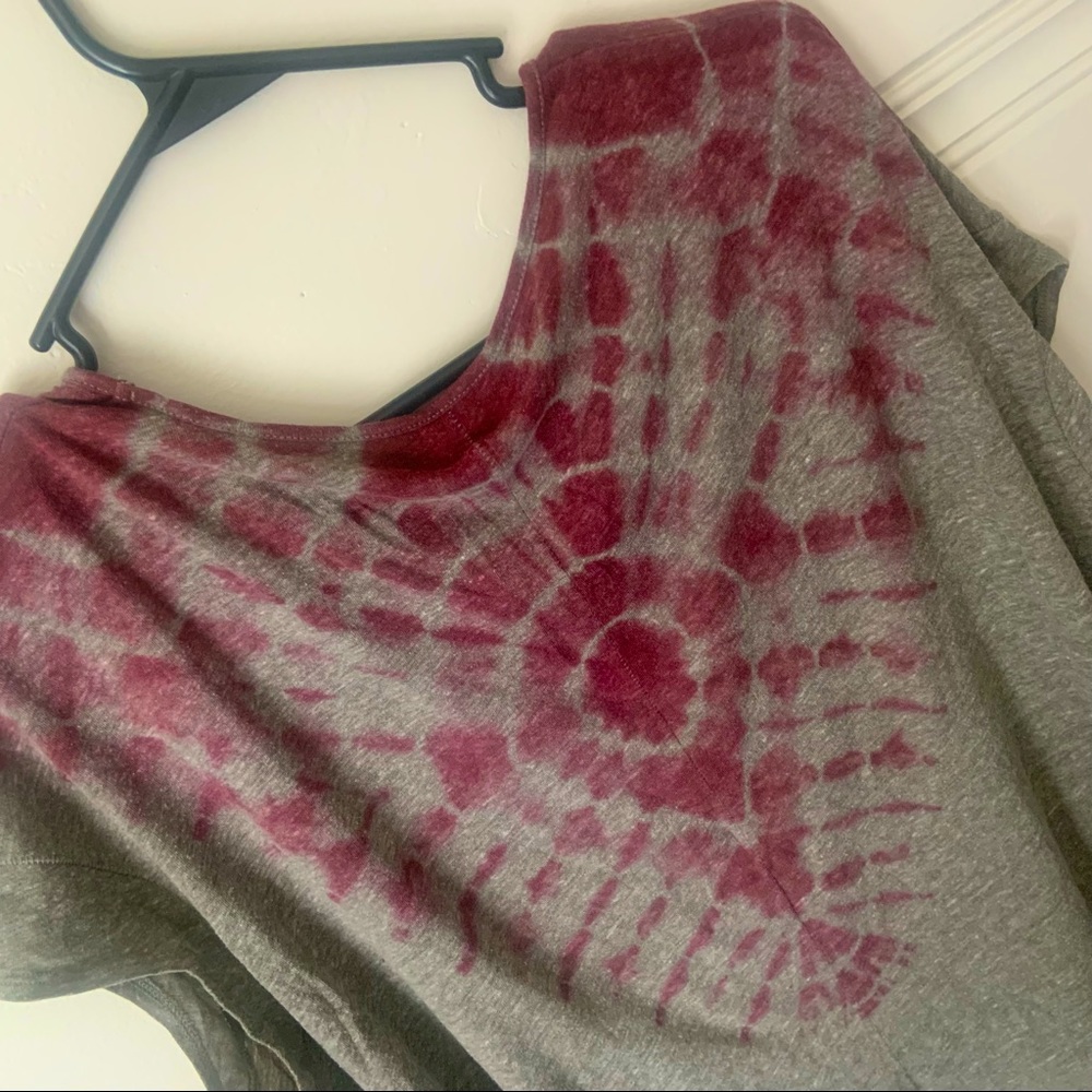 Free People|WE THE FREE Tie Dye V Neck Petite Small Top